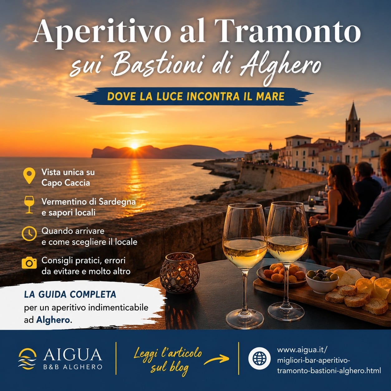 Best Bars for a Sunset Aperitivo on the Bastions of Alghero