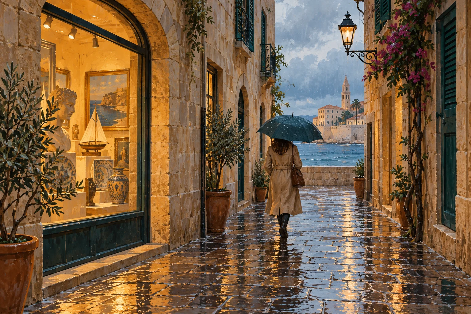 What to do in Alghero when it rains: 7 alternative ideas — editorial illustration